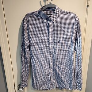 Johnnie-O Blue Checkered Men's Shirt